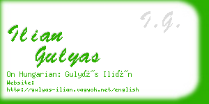 ilian gulyas business card